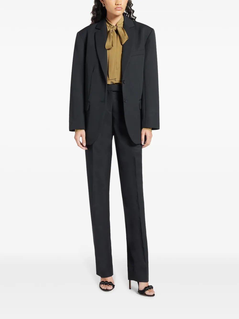 Pleat-Detail Tailored Trousers