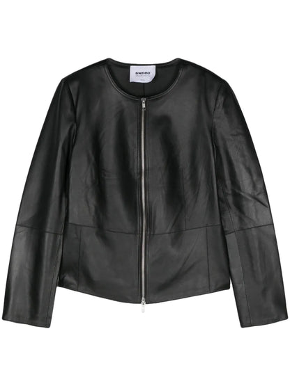 Leather Zipped Jacket