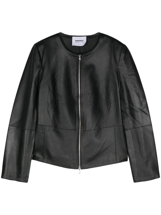 Leather Zipped Jacket