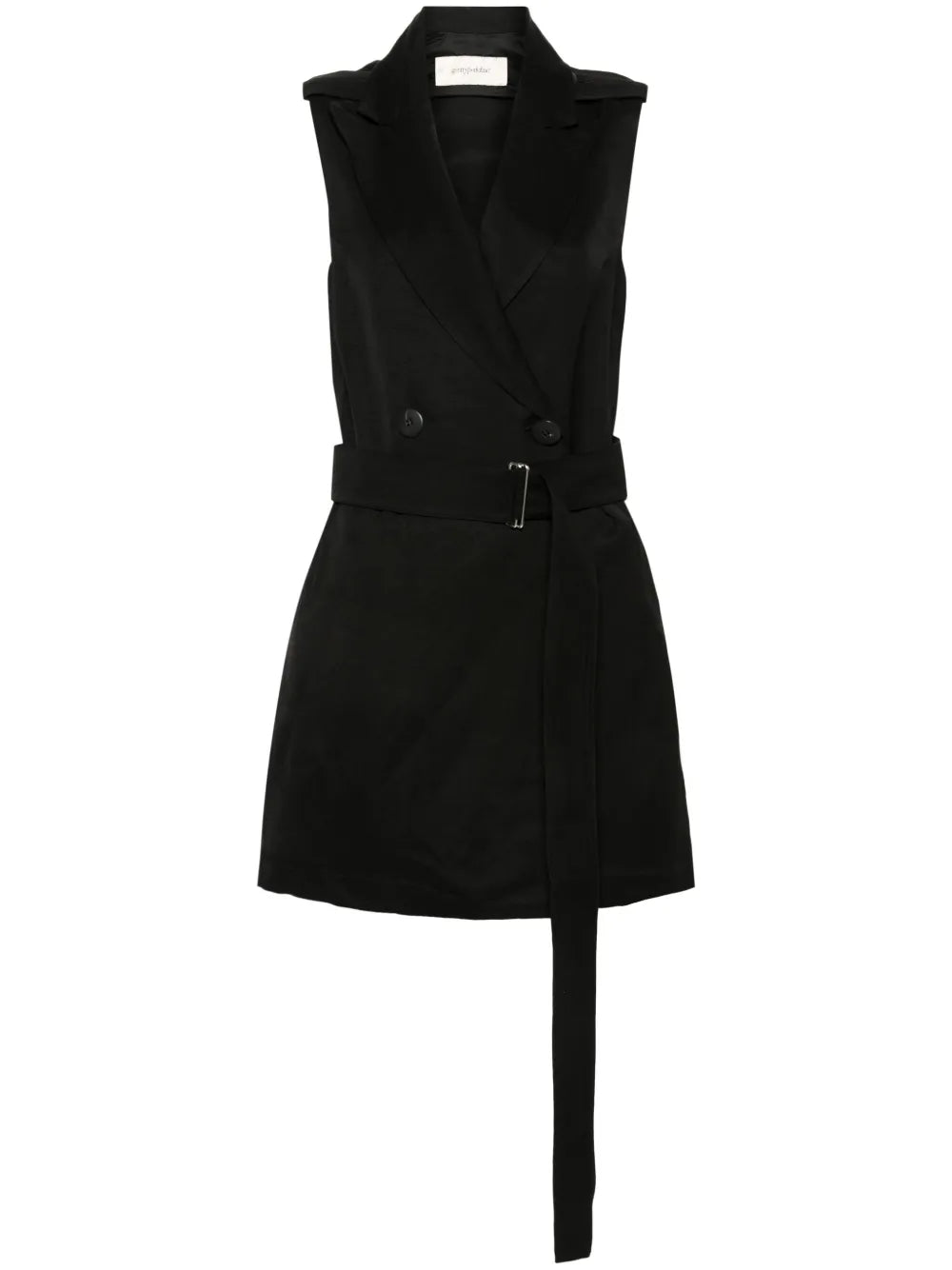 Double-Breasted Linen-Blend Waistcoat