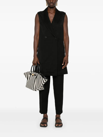 Double-Breasted Linen-Blend Waistcoat