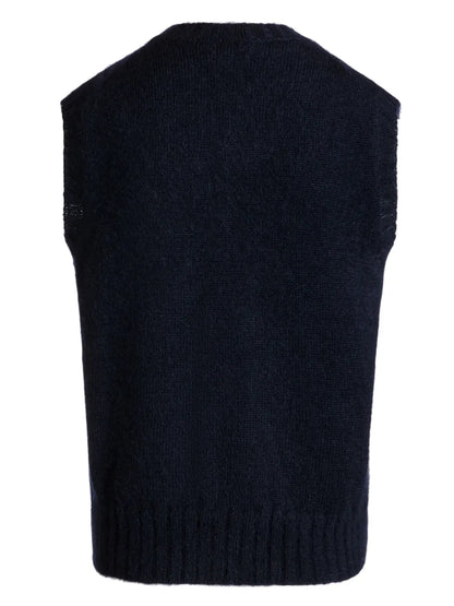Logo-Patch Knitted Top