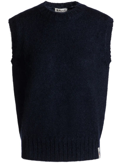 Logo-Patch Knitted Top