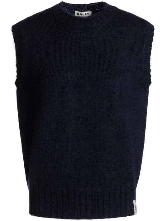 Logo-Patch Knitted Top