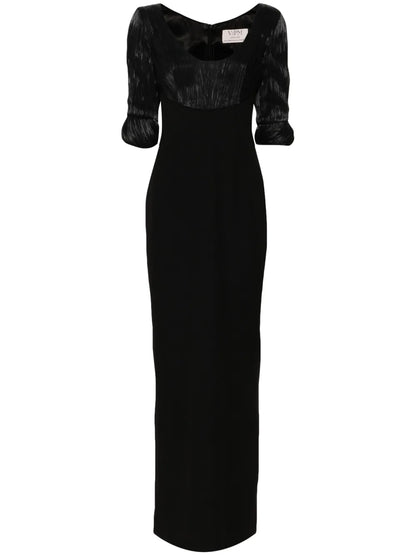 Flora Scoop-Neck Gown