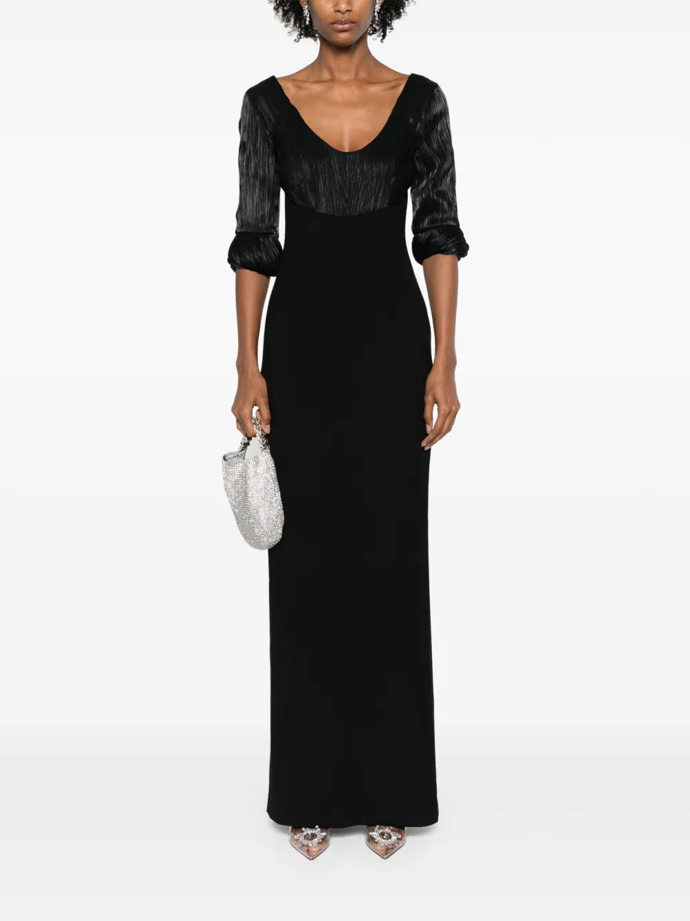 Flora Scoop-Neck Gown