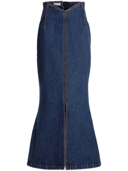 Denim Midi Skirt
