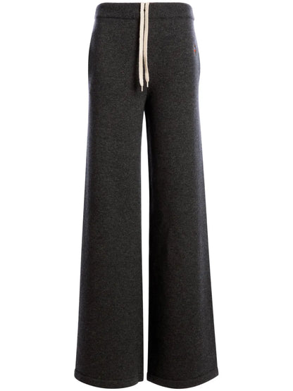 Drawstring Straight-Leg Trousers