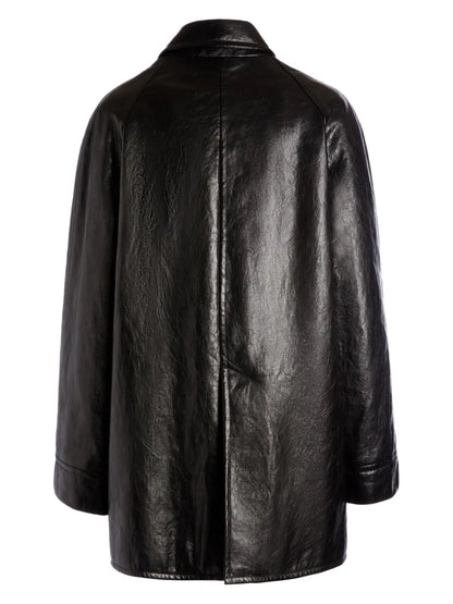 Lambskin Double-Breasted Coat