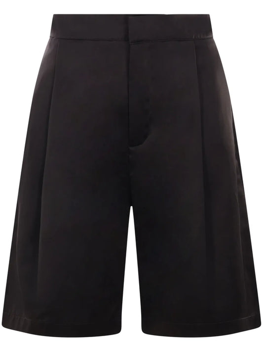 Twill-Weave Tailored Shorts