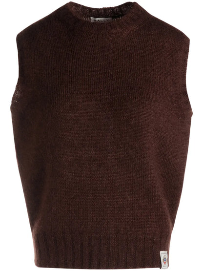 Logo-Patch Knitted Top