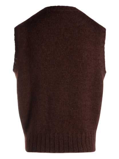 Logo-Patch Knitted Top
