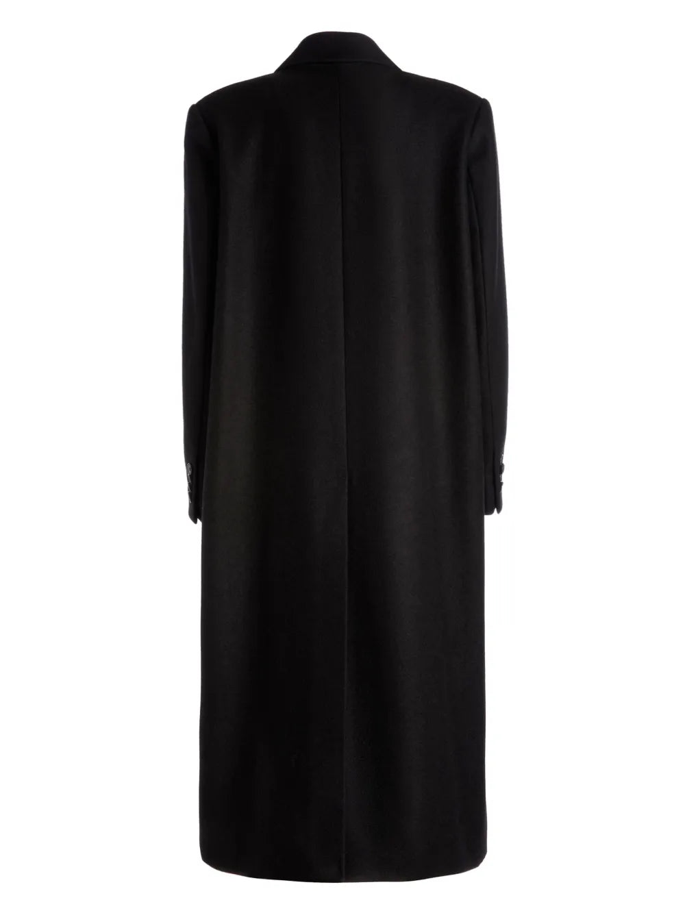 Notched-Lapel Wool Coat