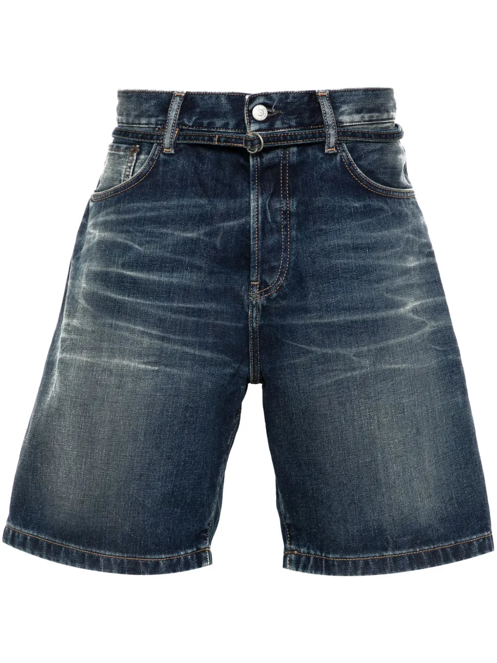 Logo-Patch Denim Shorts