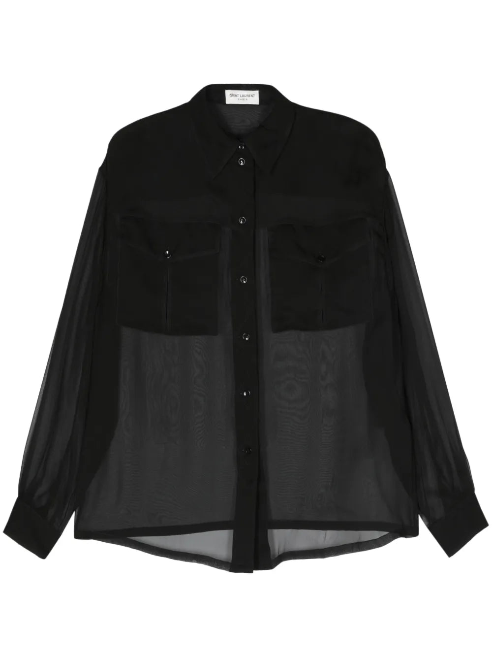 Semi-Sheer Silk Shirt