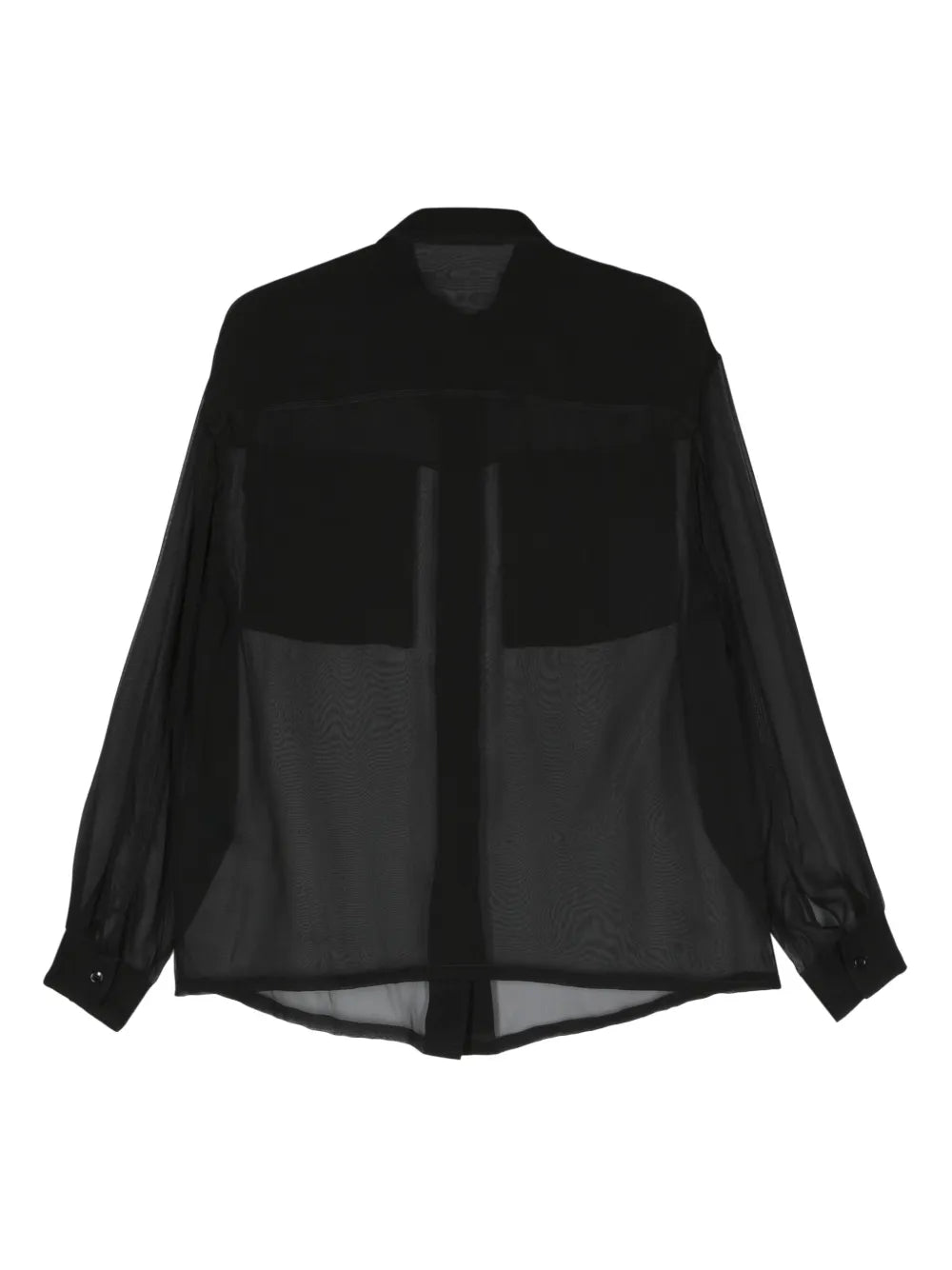 Semi-Sheer Silk Shirt