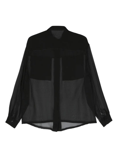 Semi-Sheer Silk Shirt
