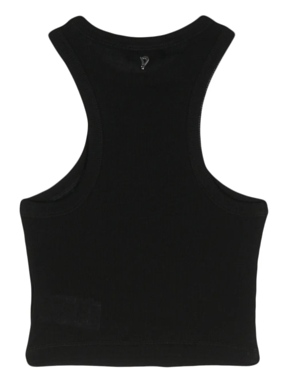 Fine-Ribbed Cropped Tank Top