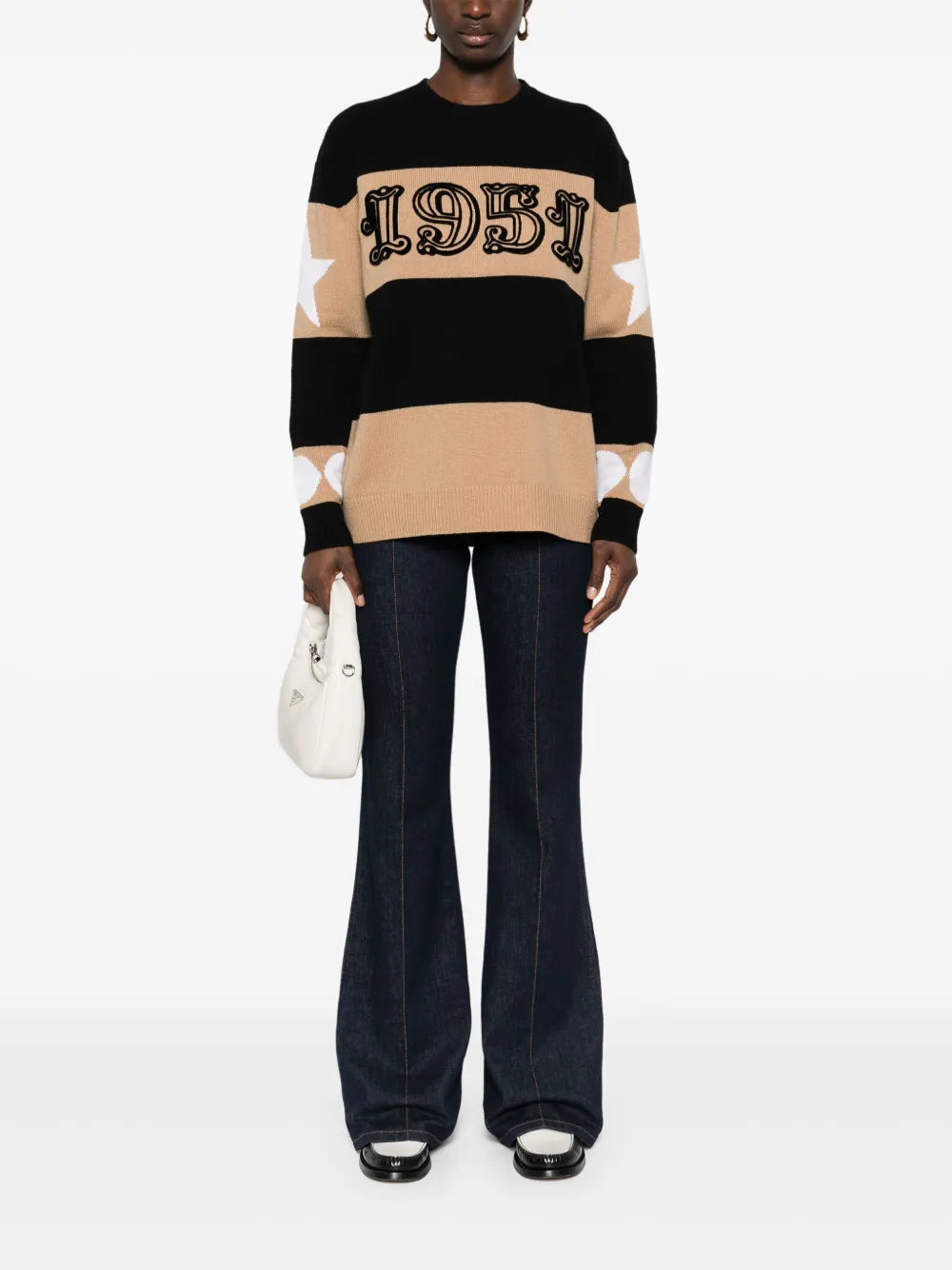 Dirce 1951-Motif Striped Jumper