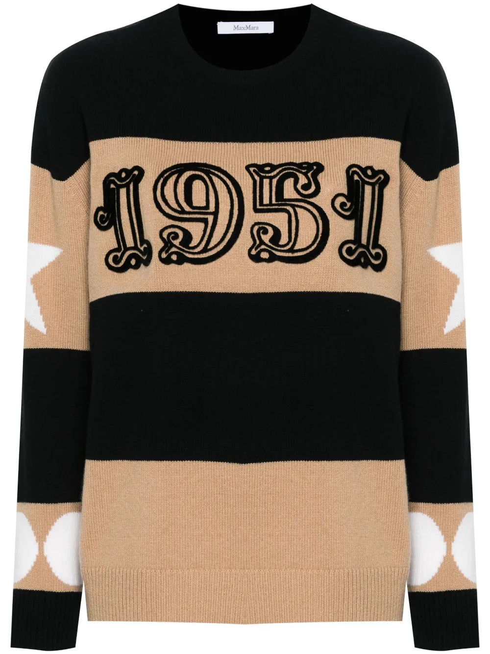 Dirce 1951-Motif Striped Jumper