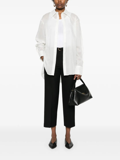 Pressed-Crease Cropped Trousers