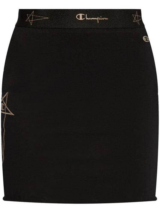 Sacrimini Logo-Embroidered Miniskirt