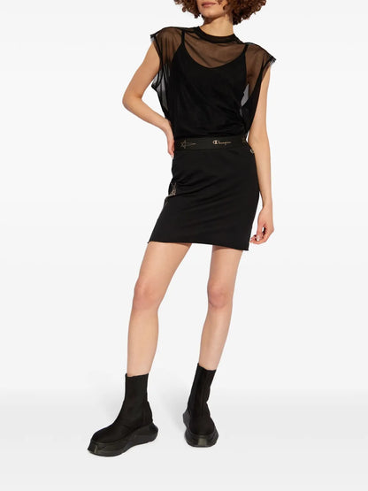 Sacrimini Logo-Embroidered Miniskirt