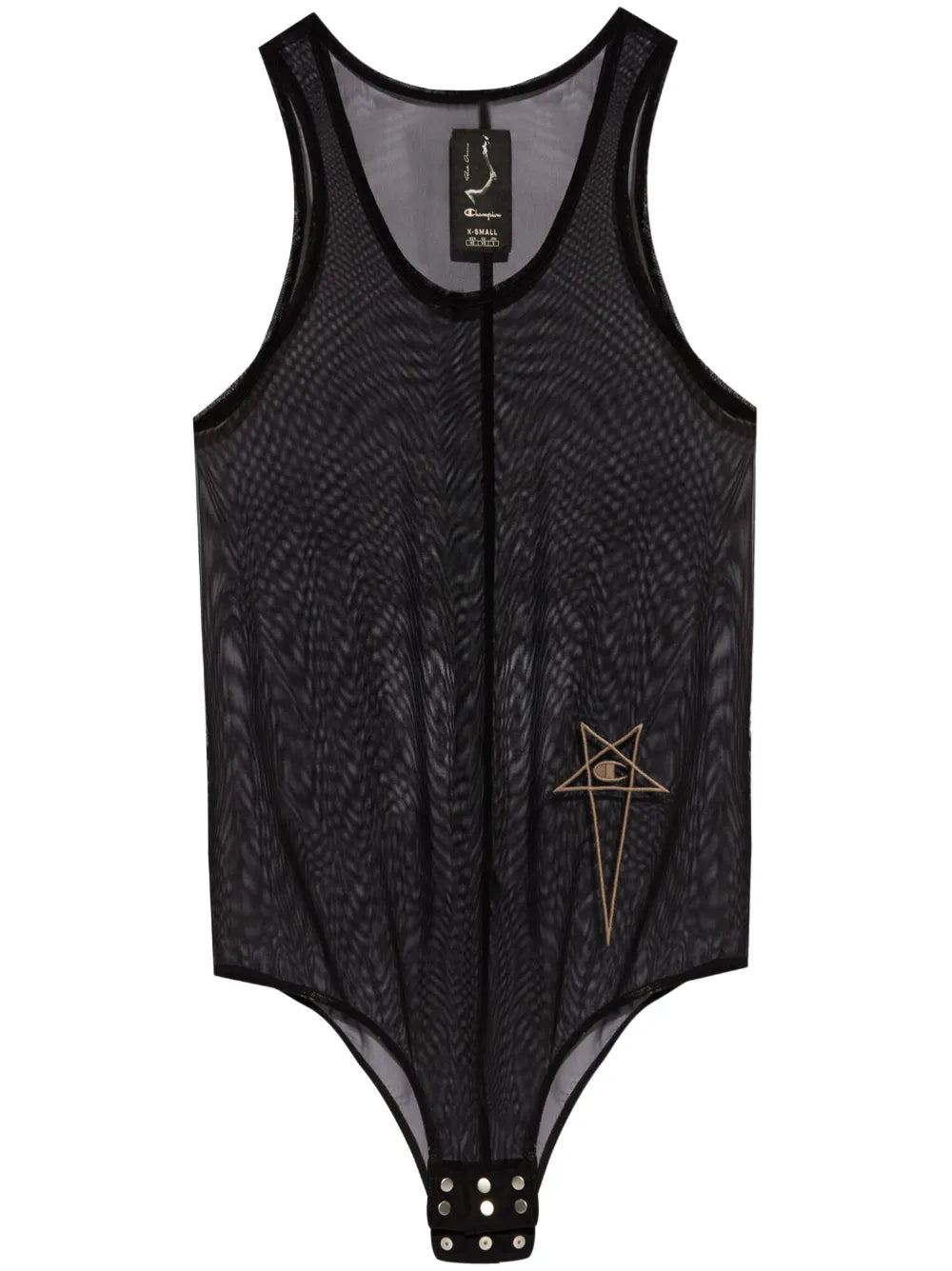 Logo-Embroidered Mesh Tank Top