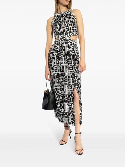 Zeus Logo Love-Print Dress
