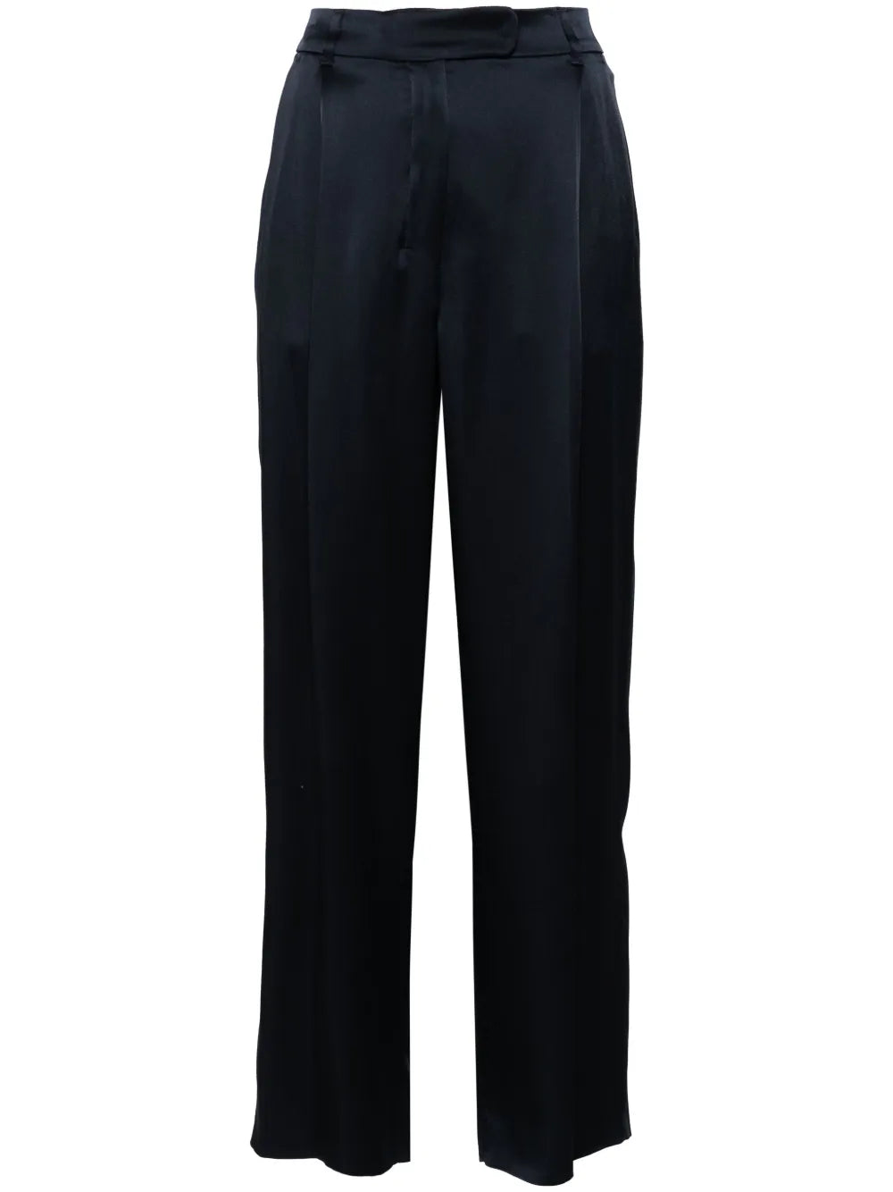 Amleto Satin Straight Trousers