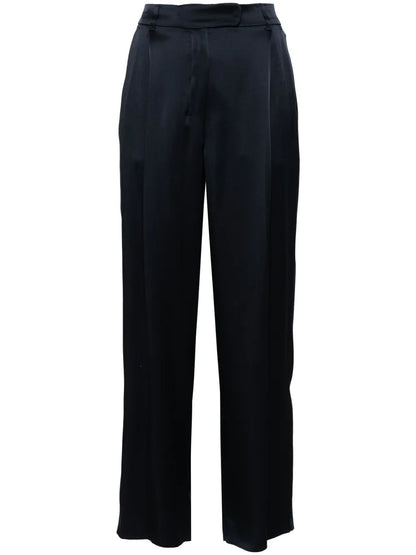 Amleto Satin Straight Trousers