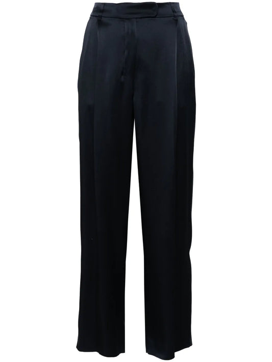 Amleto Satin Straight Trousers