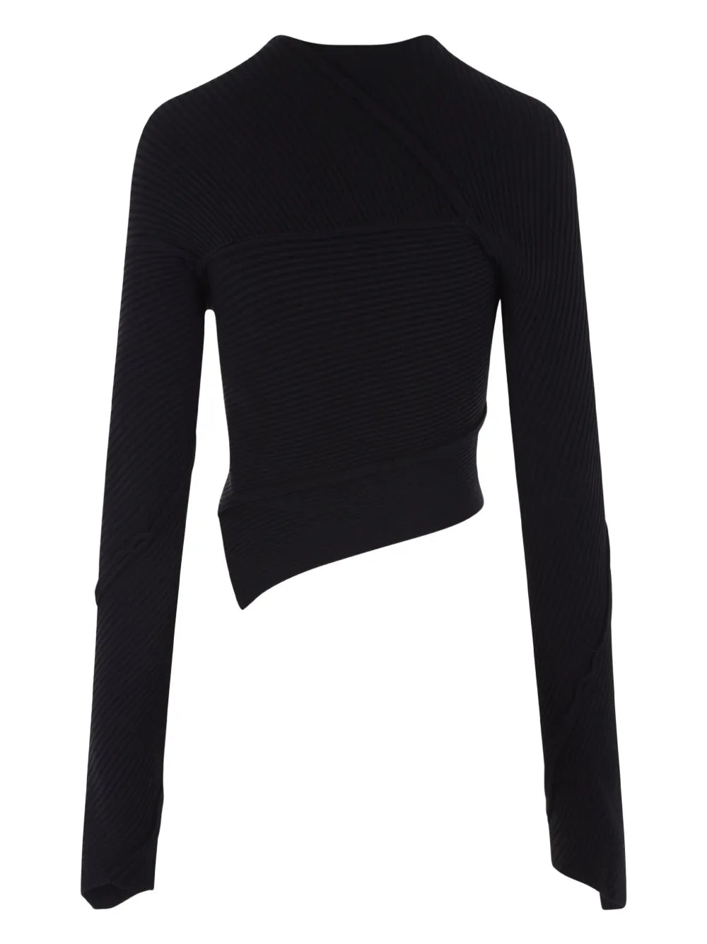 Spiral Asymmetric Knitted Top