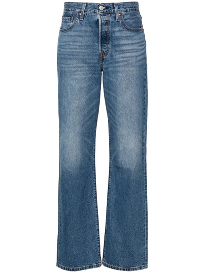 501 90S Mid-Rise Straight-Leg Jeans