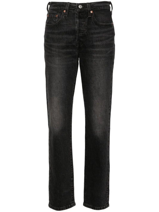 501 Mid-Rise Straight-Leg Jeans