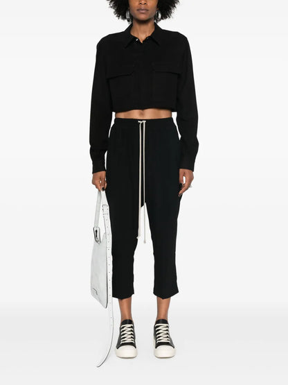 Press-Stud Cropped Shirt