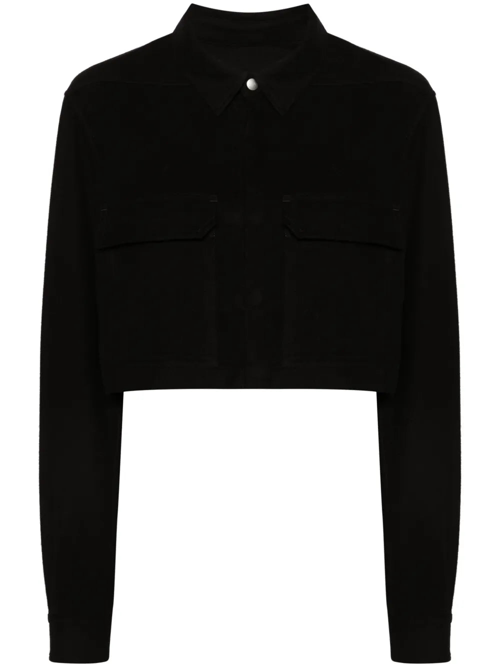 Press-Stud Cropped Shirt