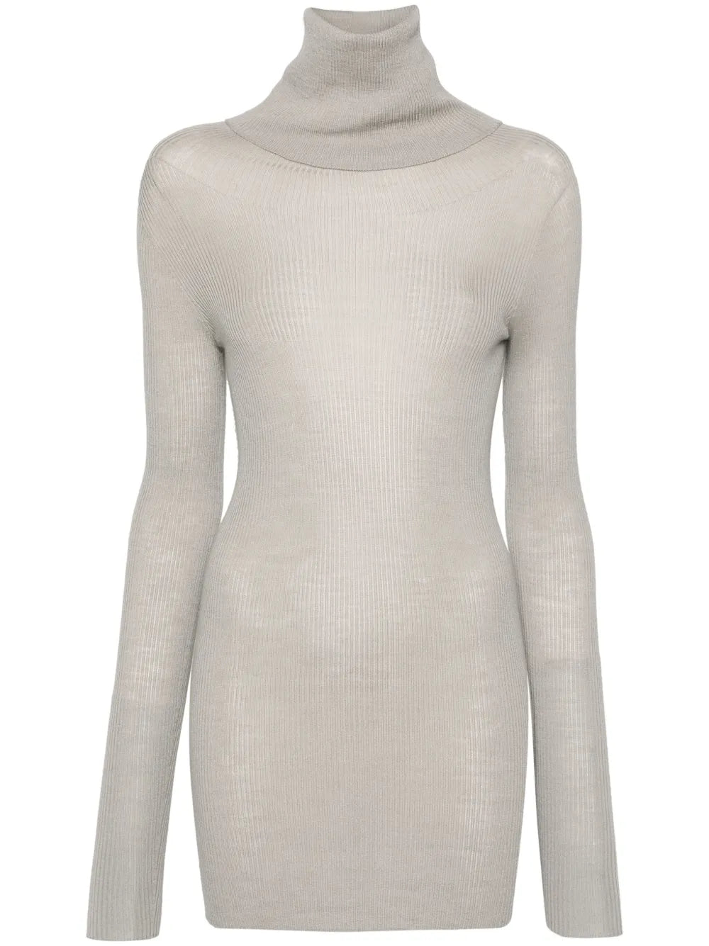 Ribbed Tube Virgin Wool Jumper
