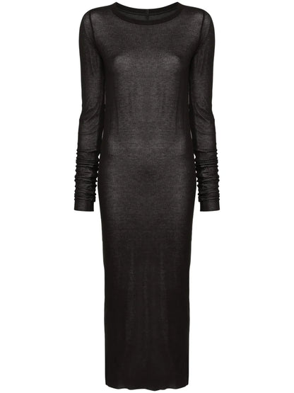 Ribbed-Knit Midi Dress