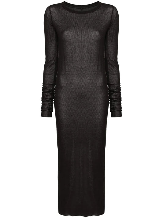 Ribbed-Knit Midi Dress