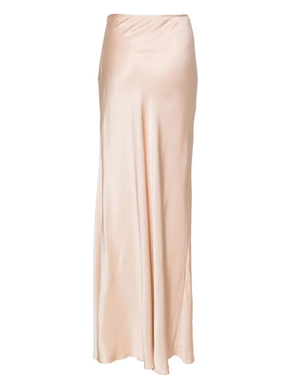 Satin Silk Maxi Skirt