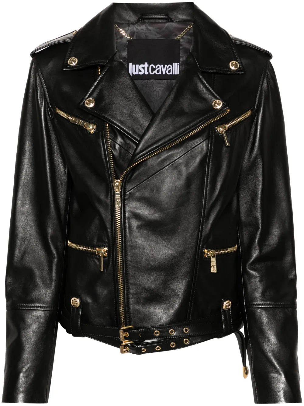 Zip-Up Leather Jacket