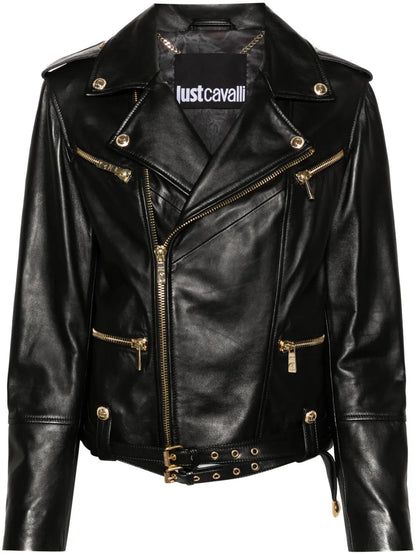 Zip-Up Leather Jacket