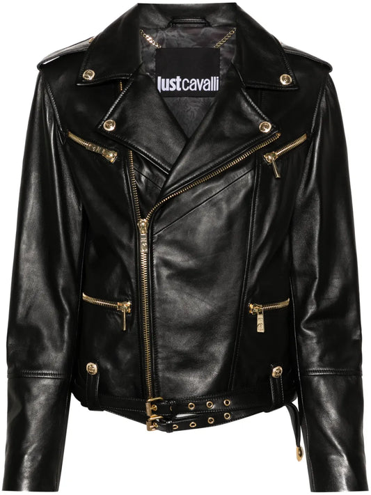 Zip-Up Leather Jacket