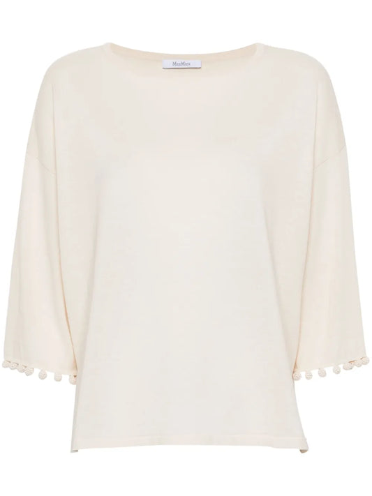 Neottia Pendant-Detail Cotton Jumper
