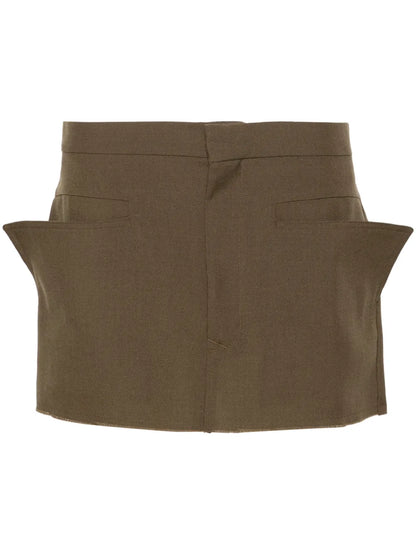 Cut-Off Mini Skirt