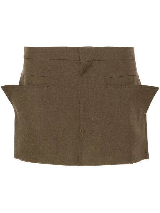 Cut-Off Mini Skirt