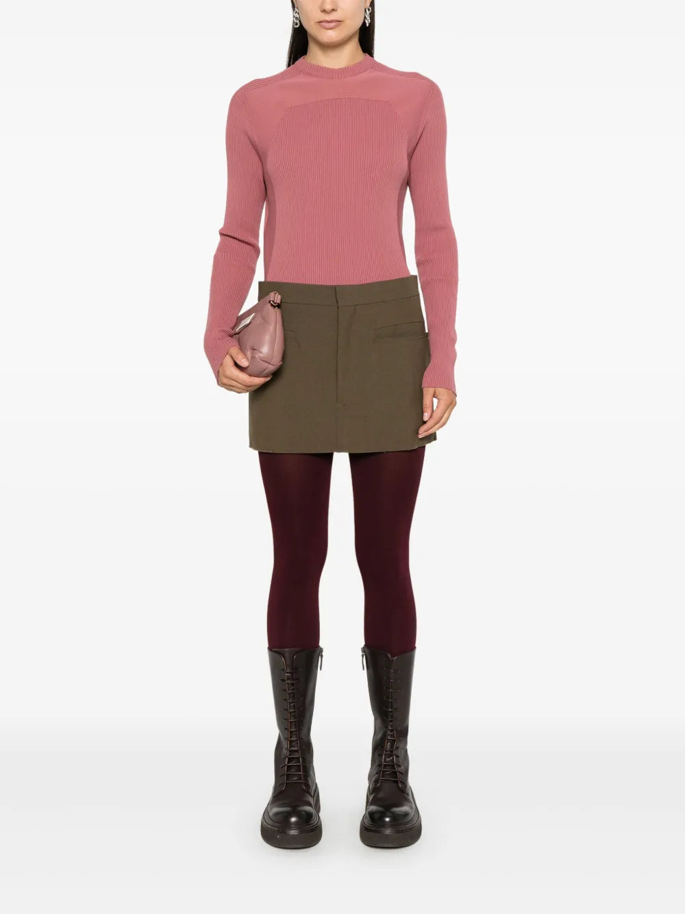Cut-Off Mini Skirt