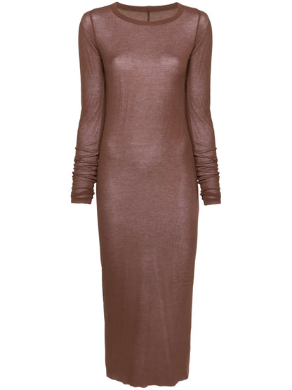 Ribbed-Knit Midi Dress
