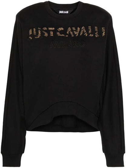 Stud-Detail Cotton Sweatshirt